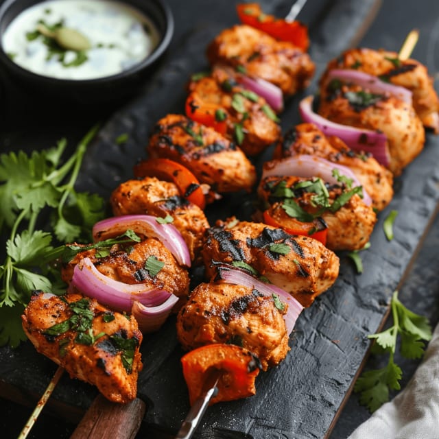Chicken Tikka Kebab.